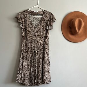 Leopard flowy Dress